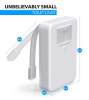 Luz de baño LumiLux con sensor de movimiento, LED de 16 colores, blanca