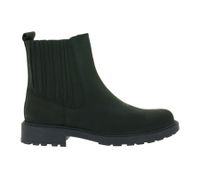 Elegante Clarks Orinoco2 Mid Echt-Leder Damen Chelsea-Boot Stiefelette 26161664 Schwarz