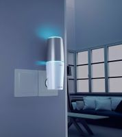Richter UV Air Purifier, Air Sterilizer, UV Disinfection, Air Purification, Odor Removal, MSP White/Silver, Portable with USB Connection or Stationary with Mains Connection