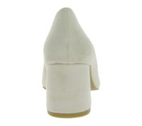 Timeless women's pumps in suede look, business shoes with block heel 954644 Beige