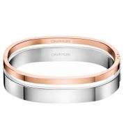 Calvin Klein Women's Two-Tone Bangle Set, Stainless Steel Bracelet, Jewelry KJ06BD2001 in Black/Gold, Silver/Rose Gold, Silver/Gold, or Dark Gray/Gold