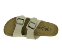klassische Pantoletten Herren Sommer-Latschen mit Schnallen 956650 Beige