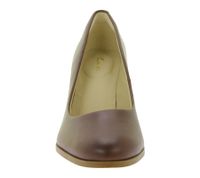 Clarks Kaylin Cara Women's High Heels Evening Shoes with Heel Genuine Leather Slip-On Pumps 26167441 Cognac Brown