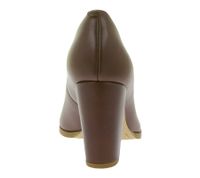 Clarks Kaylin Cara Women's High Heels Evening Shoes with Heel Genuine Leather Slip-On Pumps 26167441 Cognac Brown