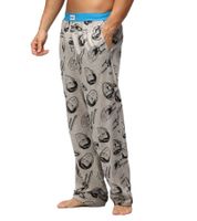 Pantalones de pijama RE:COVERED para hombre con estampado de Star Trek o Star Wars, algodón, gris o blanco/negro