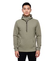 Felpa con cappuccio da uomo alla moda con mascherina integrata. Felpa con cappuccio 19139 Grigio scuro, Grigio chiaro, Blu, Cachi o Rosso