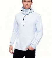 Felpa con cappuccio da uomo alla moda con mascherina integrata. Felpa con cappuccio 19139 Grigio scuro, Grigio chiaro, Blu, Cachi o Rosso