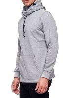Felpa con cappuccio da uomo alla moda con mascherina integrata. Felpa con cappuccio 19139 Grigio scuro, Grigio chiaro, Blu, Cachi o Rosso