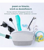Tragbare HoMedics UV-Desinfektionstasche wiederaufladbarer Hygienebeutel SAN-B100GY-EU Grau