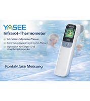 YASEE JA-11A Infrared Thermometer with Audible Signal for Fever or Elevated Temperature, Non-Contact Forehead Thermometer, White
