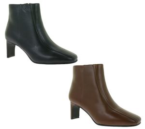 Eleganti stivaletti Clarks da donna Seren 55 Top in vera pelle con tacco, colore marrone chiaro britannico – Stivaletti classici 2616694, marrone cognac o nero