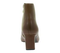 Elegant Clarks Women's Seren 55 Top British Tan Genuine Leather Heeled Ankle Boots – Classic Ankle Boots 2616694 Cognac Brown or Black