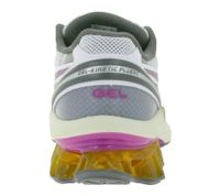 Zapatillas de running ASICS Gel-Kinetic Fluent para mujer con amortiguación GEL y sistema de soporte TRUSSTIC, zapatillas deportivas con cordones 1203A591-100 Blanco/Plateado/Morado