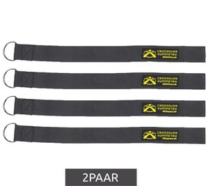 2 paia di fasce Crossover Symmetry, fasce per l'allenamento delle spalle, fitness, nere