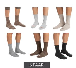 6 pares de calcetines SCOTCH & SODA de media felpa para hombre. Calcetines Amsterdam Everyday, talla 41-46. Calcetines de negocios SS43442-280. Beige, gris claro, gris topo, gris, marrón, antracita.