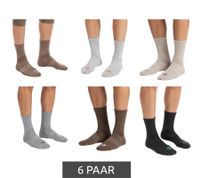 Lot de 6 paires de chaussettes mi-mollet SCOTCH & SODA pour homme, modèle Amsterdam, pointures 41 à 46, coloris SS43442-280 : beige, gris clair, taupe, gris, marron, anthracite