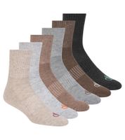 Lot de 6 paires de chaussettes mi-mollet SCOTCH & SODA pour homme, modèle Amsterdam, pointures 41 à 46, coloris SS43442-280 : beige, gris clair, taupe, gris, marron, anthracite