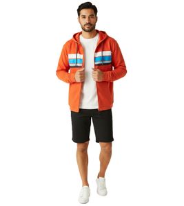 Sudadera con capucha sostenible REGATTA Shorebay para hombre, de algodón, RMA564-33L, color naranja