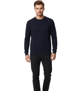 Suéter de punto REGATTA Kaelen para hombre, jersey de algodón RMK022-QDL, azul marino