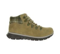 Bottines Skechers Synergy Plaid Mood pour femme, imperméables, avec semelle intérieure Warm Tech Memory Foam et revêtement Scotchgard™ - Marron 167939-CSNT