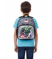 VADOBAG Kinder Rucksack im Avengers-Design mit Hulk und Captain America-Print Tages-Rucksack Kindergarten-Rucksack 5L 202-399 Grau