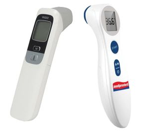 Termómetro infrarrojo Corman IR-T Medipresteril o YASEE YS-TWA-1 para la frente, termómetro sin contacto para la fiebre, color blanco