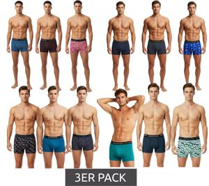 3er Pack SCOTCH & SODA Herren Boxershorts mit Baumwoll-Stretch Unterwäsche Unterhose SSSP25M166645 Blau, Bunt, Schwarz, Rot