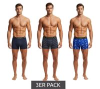 3er Pack SCOTCH & SODA Herren Boxershorts mit Baumwoll-Stretch Unterwäsche Unterhose SSSP25M166645 Blau, Bunt, Schwarz, Rot