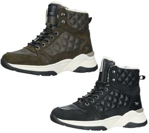 Versatili stivaletti MUSTANG, scarpe stringate da donna, stivaletti invernali 1438-603, verde o nero