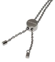 Calvin Klein Rocking Damen Halskette mit Swarovski-Steinen Mode-Schmuck mit fest angebrachtem Würfel-Anhänger KJ9C140100 in Dunkelgrau/Gold oder Grau/Rosa