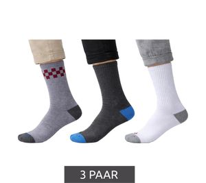 3 paia di calzini corti in spugna da uomo SCOTCH & SODA, calzini per tutti i giorni, calzini in cotone, taglia 41-46, calzini business, SS43491 095, grigio/bianco/grigio scuro