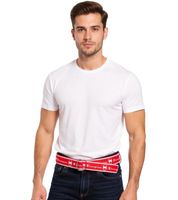Champion Belt for Men and Women - Modern Everyday Belt with Brand Logo - 123 cm or 150 cm - Olive Green or Red