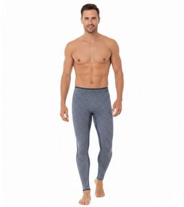 Breathable TOPTEX PRO Men's Performance Trousers with HydroTherm Leggings, Long Underpants, OEKO-TEX Standard 100 Certified, Blue Melange