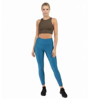 Sujetador deportivo ligero sostenible SLEEX para mujer, costuras planas, sujetador de entrenamiento 44053-009 Beige