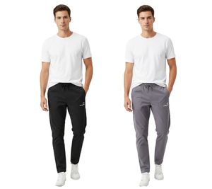 KangaROOS Lightweight Men's Sports Pants, Training Pants, Jogging Pants with Elastic Waistband and Drawstring, Gray or Black