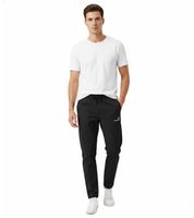 KangaROOS Lightweight Men's Sports Pants, Training Pants, Jogging Pants with Elastic Waistband and Drawstring, Gray or Black