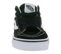 Baskets montantes VANS SK-8 Mid Reissue pour femme, en cuir véritable, style rétro, idéales pour le skate, semelle gaufrée en caoutchouc VN0A391F6BT Noir/Blanc