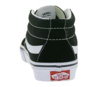 Baskets montantes VANS SK-8 Mid Reissue pour femme, en cuir véritable, style rétro, idéales pour le skate, semelle gaufrée en caoutchouc VN0A391F6BT Noir/Blanc