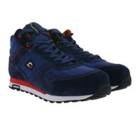 GARSPORT Monza 2.0 Mid 1 S1PS Men's & Women's Safety Shoes with Michelin Heritage EVA/HRO Rubber Outsole, Genuine Leather Work Boots, GDS1090023 2426 Blue