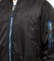ALPHA INDUSTRIES x zəяo si:x nœf MA-1 Herren Bomber-Jacke im klassischen Military-Design Streetwear-Style Herbst-Jacke 148151 Schwarz