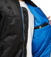 ALPHA INDUSTRIES x zəяo si:x nœf MA-1 Herren Bomber-Jacke im klassischen Military-Design Streetwear-Style Herbst-Jacke 148151 Schwarz