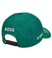 Casquette de baseball verte Lance Stroll Aston Martin F1 BOSS, saison 2024, réf. 701229248 001