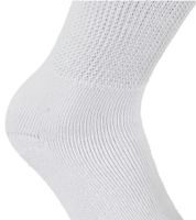 3 paia di calzini per diabetici SOCKSWEAR, ideali per la circolazione, per donna e uomo, in cotone con polsino comfort, 7673244, bianchi