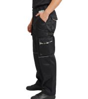 Pantalon de travail PUREWORK pour homme, doublé, à 6 poches, certifié Oeko-Tex, pantalon thermique, pantalon de jardinage, 8659861, noir/gris