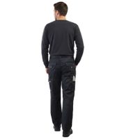 Pantalon de travail PUREWORK pour homme, doublé, à 6 poches, certifié Oeko-Tex, pantalon thermique, pantalon de jardinage, 8659861, noir/gris