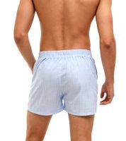 Classic 3-pack TRUE style men's boxer shorts, sustainable cotton shorts Woven Boxers 8975684 Blue/White striped/checked