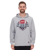 Pullover da uomo U.S. SPORT AMERICA con o senza cappuccio e logo - Felpa con cappuccio in cotone - Maglione estivo - Grigio, Blu o Nero