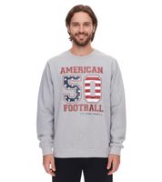 Pullover da uomo U.S. SPORT AMERICA con o senza cappuccio e logo - Felpa con cappuccio in cotone - Maglione estivo - Grigio, Blu o Nero