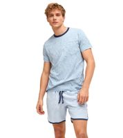 Ensemble shorty 2 pièces léger SCOTCH & SODA pour homme, composé d'un short en coton bleu clair (SSSP25M206083-421)