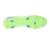 Colorful PUMA ULTRA 5 PLAY MxSG soccer cleats with fixed metal studs. Training shoes, sports shoes, lace-up shoes, fitness accessories. 107904 Neon Green/Blue or Purple/Pink